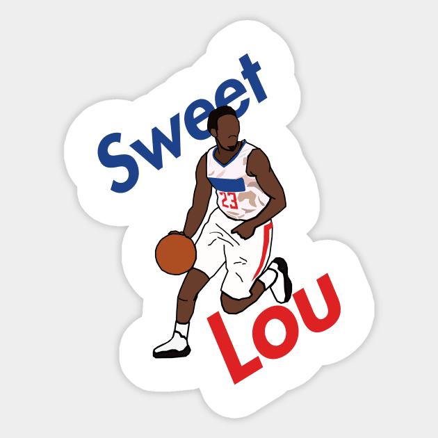 Lou Williams 'Sweet Lou' - Los Angeles Clippers NBA Sticker by xavierjfong